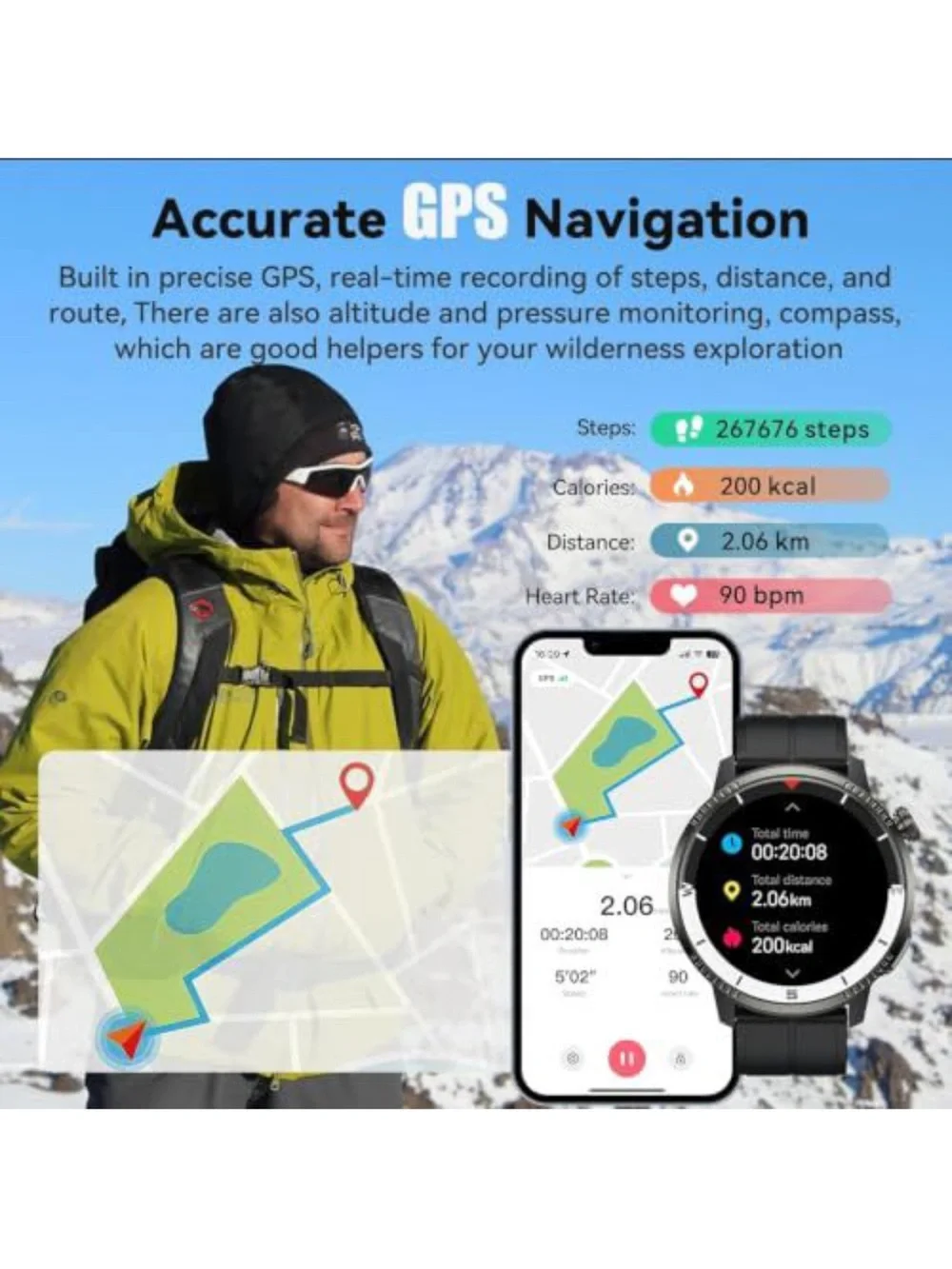 Smart Fitness Watch - Black